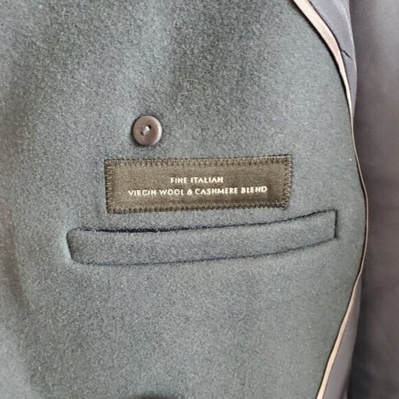 NWT Babaton Blue Grey Bromley Wool Coat Size Small - Picture 12 of 16